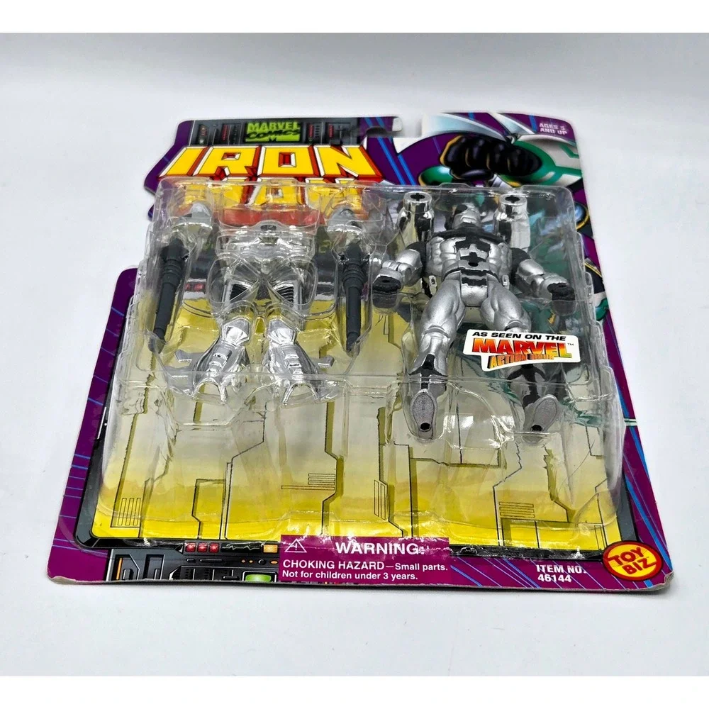 Marvel Iron Man War Machine 2 with Double Barrel Missile Launcher Toy Biz MOC 94